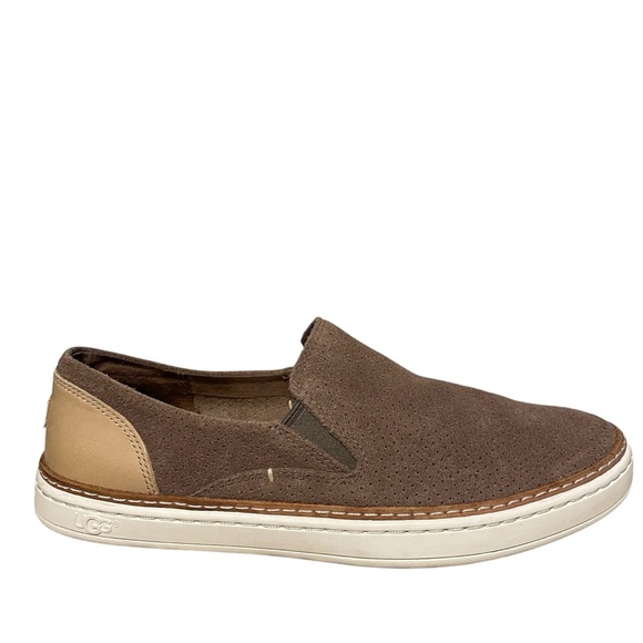 UGG Shoes - Ugg Adley Perf Slip On Suede and Leather Sneakers 6.5
